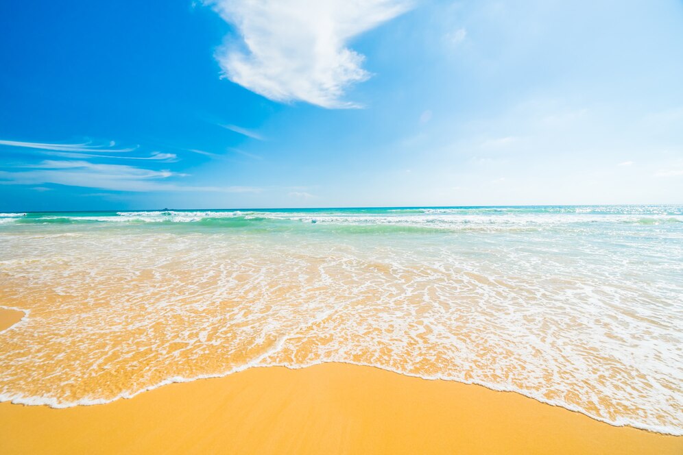 Beachfront at Estella Mai Khao Beach Resort in Phuket