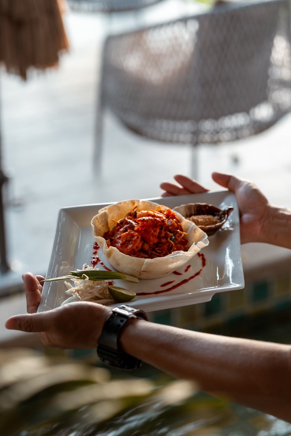 Seven Sea Restaurant at Estella Mai Khao Beach Resort in Phuket